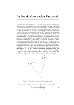 La Ley de Gravitación Universal