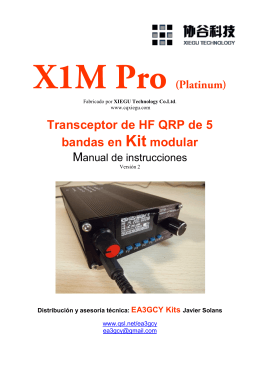 Transceptor de HF QRP de 5 bandas en Kit modular