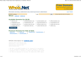 Whois Lookup - Domain Names Search, Registration, & Availability