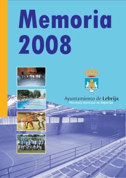 Memoria anual 2008 - Ayuntamiento de Lebrija