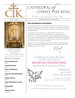 BILINGUAL HEALING MASS - Cathedral of Christ the King