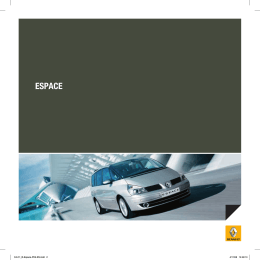 Catálogo del Renault Espace en pdf