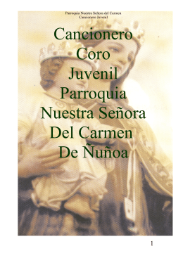 Cancionero Coro Juvenil Parroquia Nuestra Señora Del Carmen De
