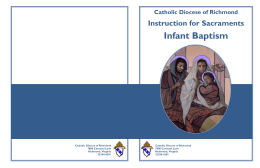 Infant Baptism - the Catholic Diocese of Richmond