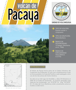 Folleto del Volcan de Pacaya