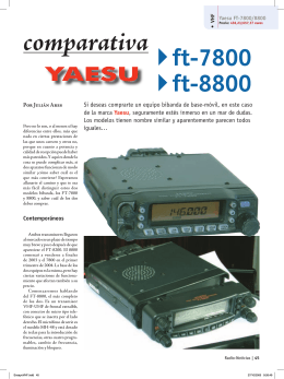 Comparativa Yaesu FT-7800