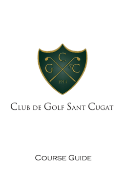 Course Guide - Club de Golf Sant Cugat