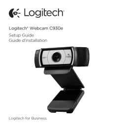 Logitech® Webcam C930e Setup Guide Guide d