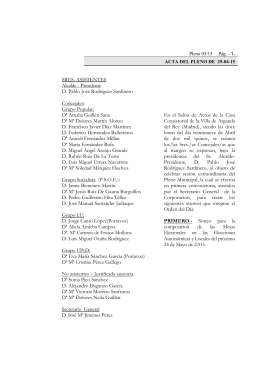 Actas de Pleno 2015 - Archivo de la Ciudad de Arganda del Rey