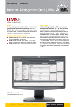 Universal Management Suite (UMS)