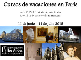 Cursos de vacaciones en París - Arte in situ