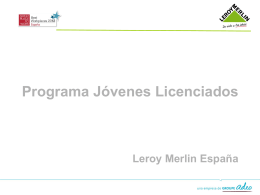 Programa Jóvenes Licenciados (Leroy Merlin)