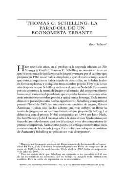 The Strategy of Conflict - Revista de Economía Institucional