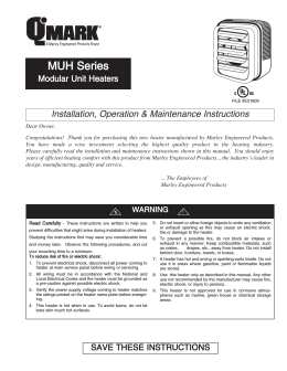 MUH Series - Marley Engineered Products