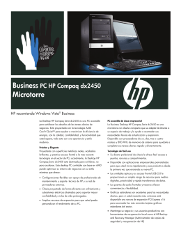 Business PC HP Compaq Serie dx2450 Microtorre