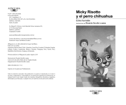 Micky Risotto y el perro chihuahua