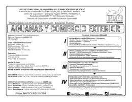 ADUANAS Y COMERCIO EXTERIOR 2014
