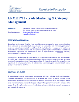 Trade Marketing & Category Management