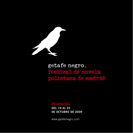 getafe negro, festival de novela policiaca de madrid