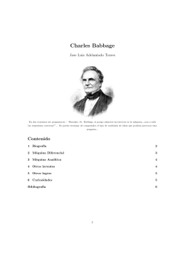 Charles Babbage - Historia de la Informática