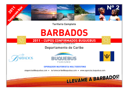 TARIFARIO BARBADOS - BAJA 2011 - 2
