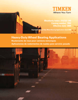 Heavy-Duty Wheel Bearing Applications