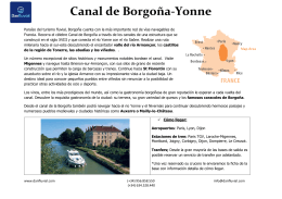 recorridos en Canal de Bourgogne