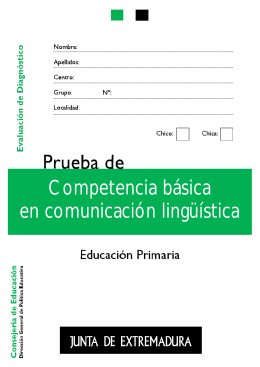 primaria. competencia en comunicación