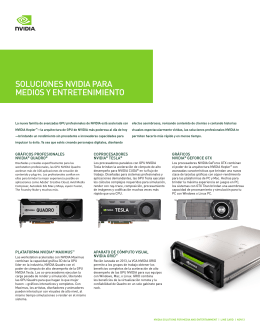 NVIDIA Media and Entertainment Graphics Solutions | Line Card