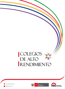 Prospecto de Admisión 2015 - Ministerio de Educación del Perú
