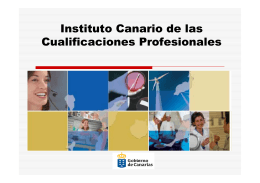 Instituto Canario de las Instituto Canario de las Cualificaciones