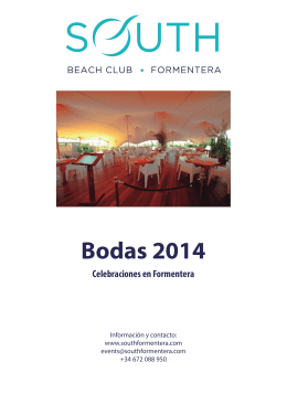 Bodas 2014 - South Beach Club Formentera