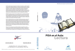PISA en el aula: Lectura - Instituto Nacional para la Evaluación de la