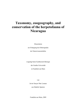 New Country and Departmental records of Herpetofauna