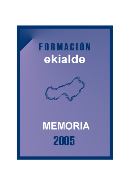 Memoria de formación del año 2005 ( pdf , 352 KB)