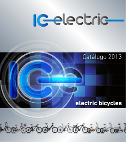 electric bicycles Catálogo 2013