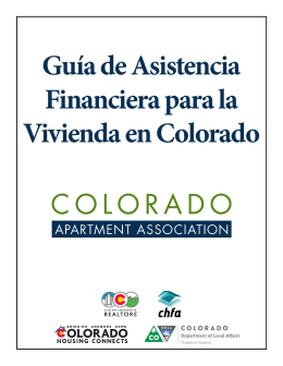 Guía de Asistencia Financiera para la Vivienda en Colorado
