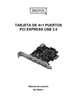 TARJETA DE 4+1 PUERTOS PCI EXPRESS USB 2.0