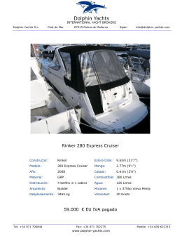 Rinker 280 Express Cruiser 59.000 € EU IVA pagado