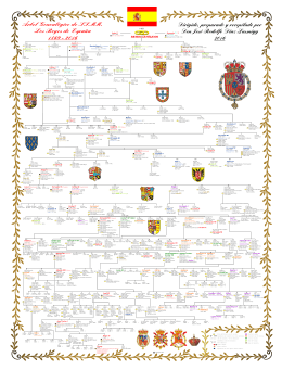 Árbol Genealógico de SS.MM. Los Reyes de España 1469
