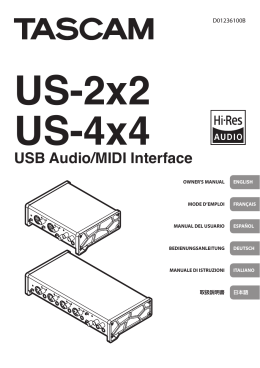 US-2x2/US-4x4 Owner`s Manual