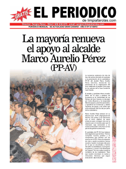 La mayoría renueva el apoyo al alcalde Marco Aurelio Pérez