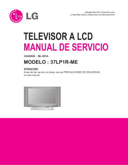 televisor a lcd manual de servicio - Diagramasde.com