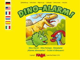 Dino-Alarm! · Dino-Panique · Dinoalarm! ¡Alarma: dinosaurios