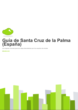 Guía de Santa Cruz de la Palma (España)