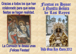 Programa de actos en español - VI Bajada de la Virgen de Los Reyes