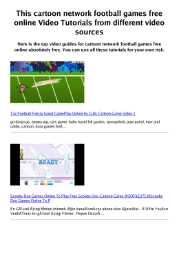 Z cartoon network football games free online PDF video
