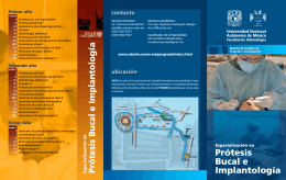 Prótesis Bucal e Implantología - Facultad de Odontología