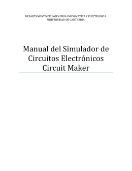 Manual del Simulador de Circuitos Electrónicos Circuit Maker