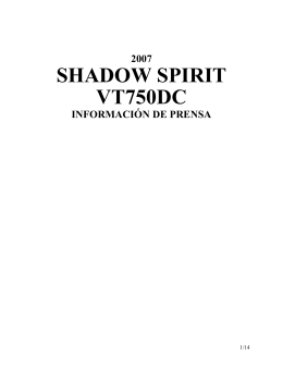 2007 shadow spirit vt750dc información de prensa